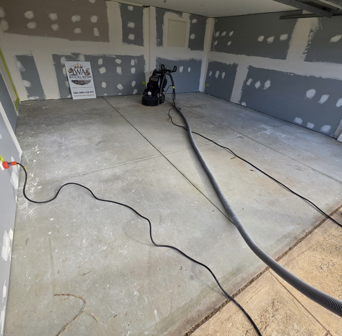 Concrete Grinding by WA Royal Resin