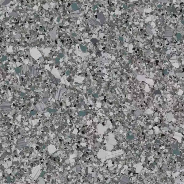 Hybrid epoxy flooring finish swatch: Turquoise