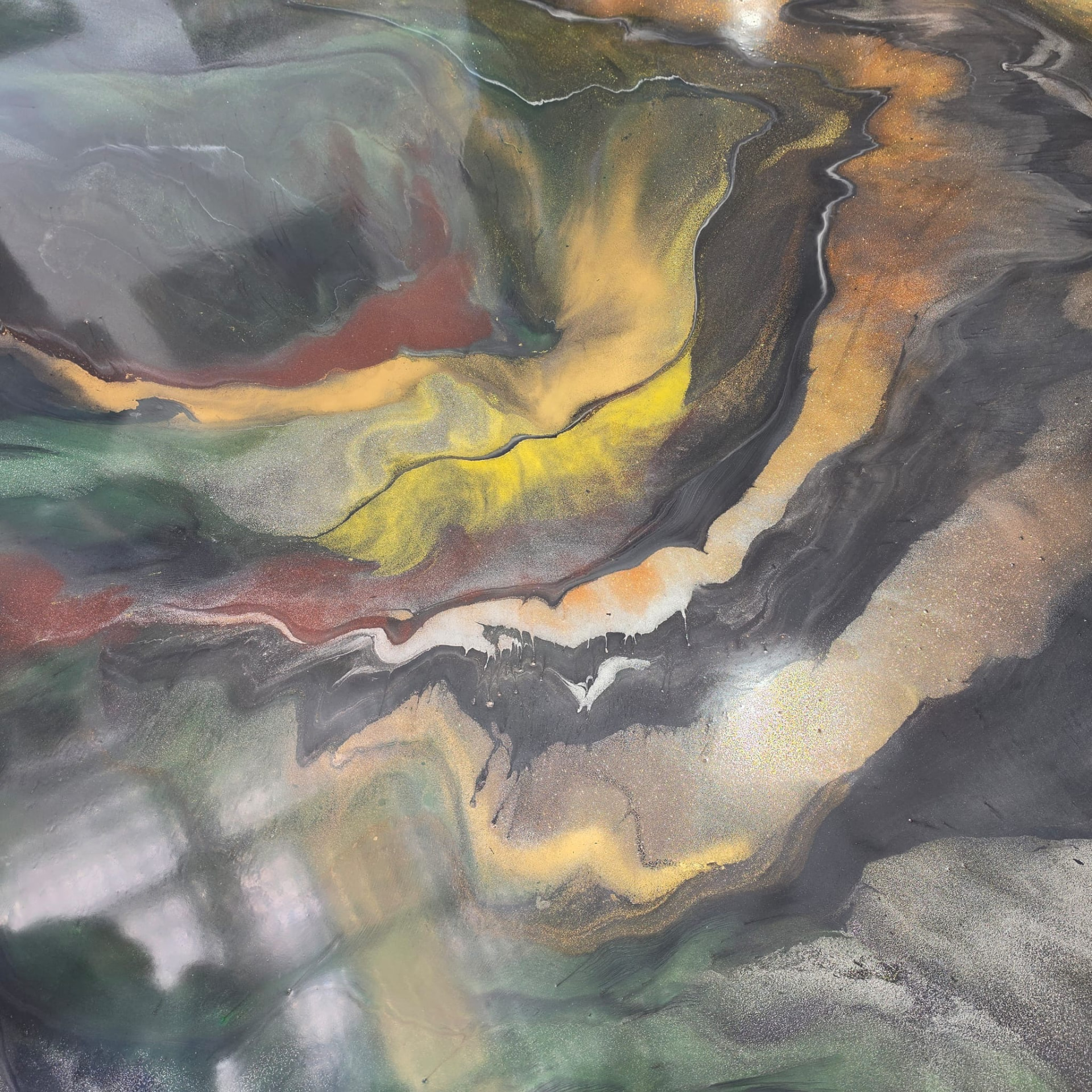 Autumn Forest resin floor finish