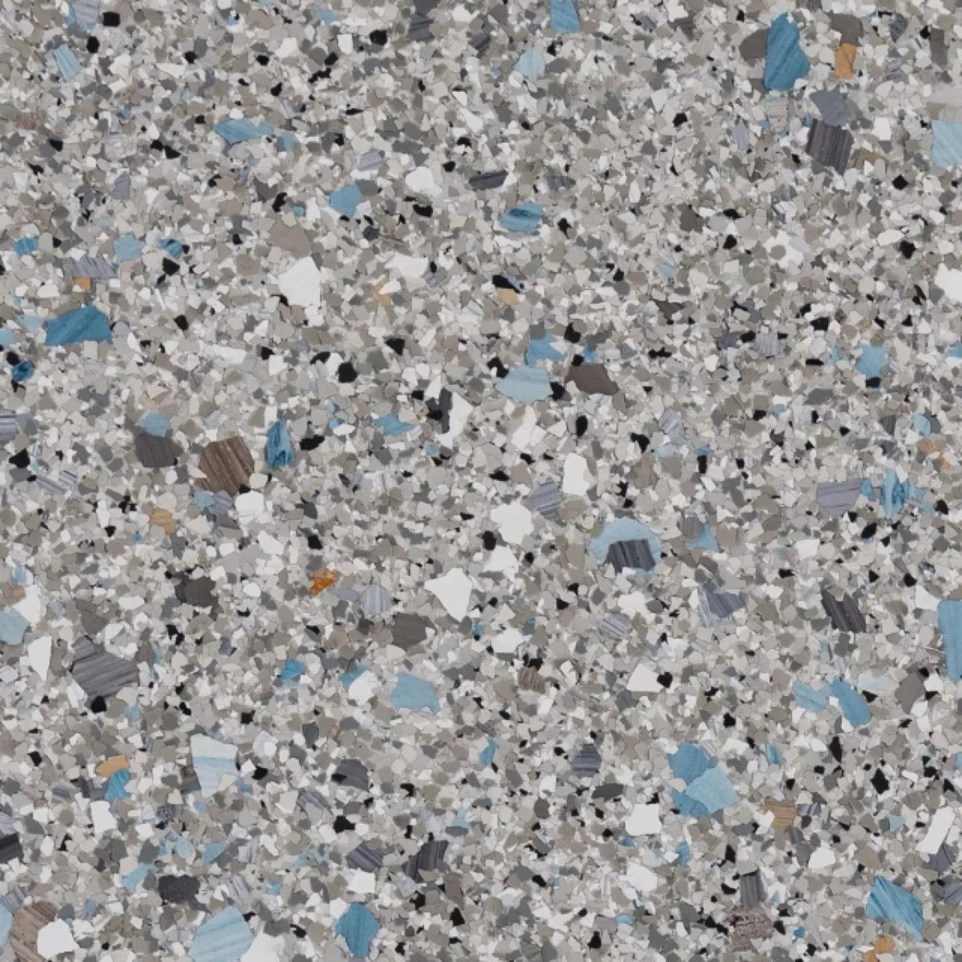 Hybrid epoxy flooring finish swatch: Blue Granite